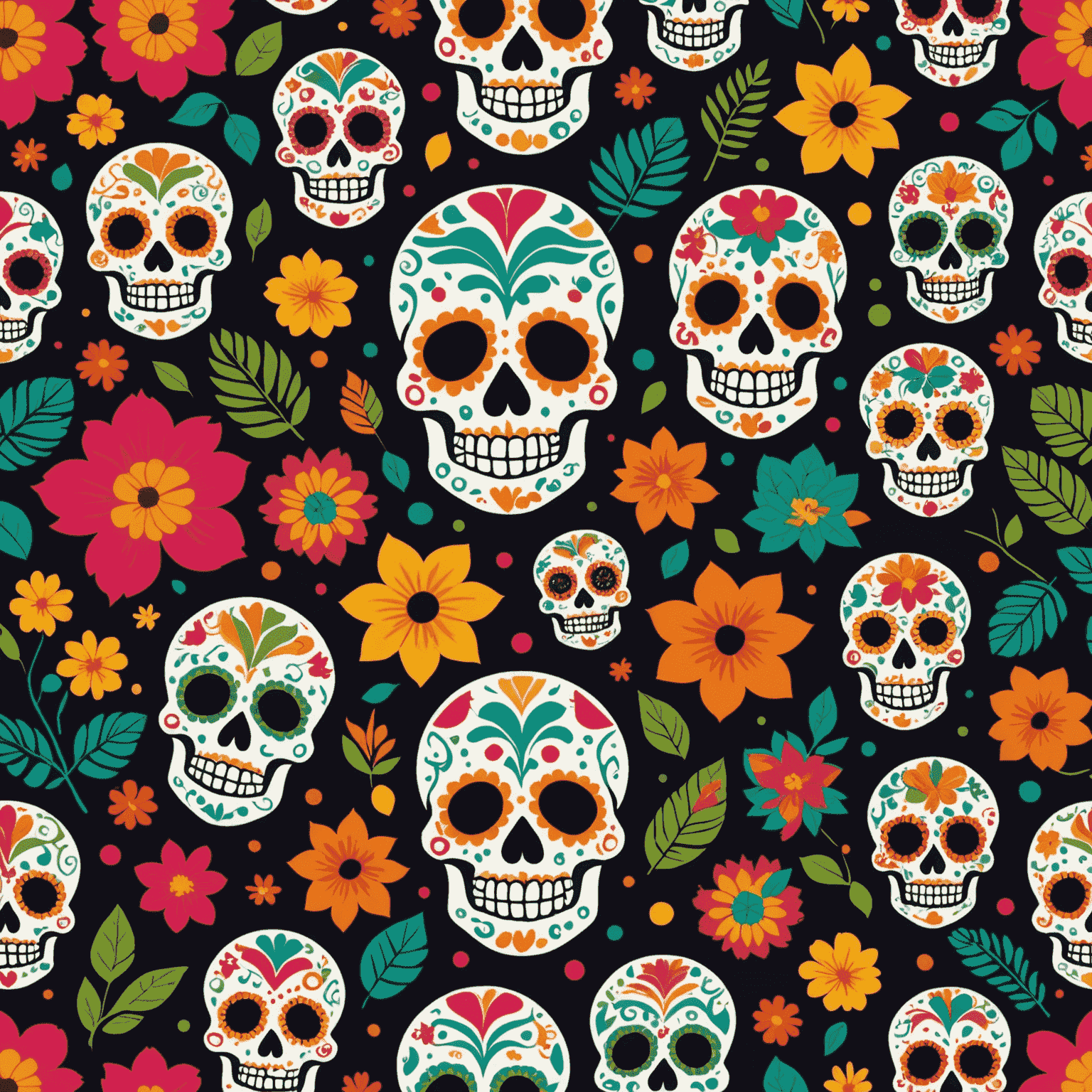 Un collage de elementos culturales mexicanos como calaveras de azúcar, papel picado y colores vibrantes integrados en un diseño web